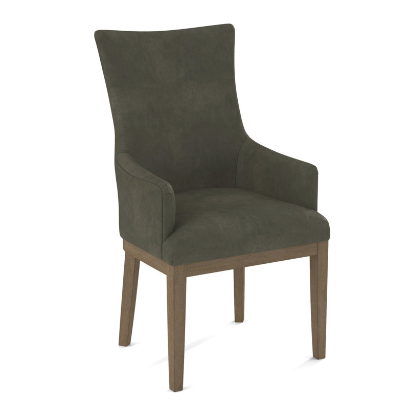 19'' H Upholstered Armchair, Weathered Gray, Applause Archway Grey