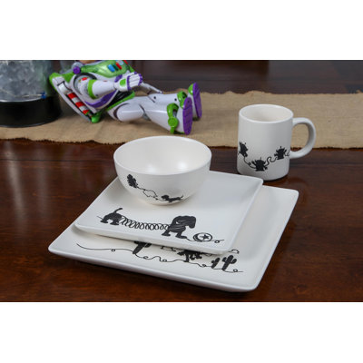 4 Piece Ceramic Dinnerware Set