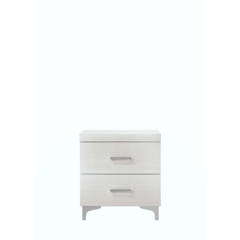 Table de chevet élégante avec tiroirs en queue d'aronde et glissières en métal pour une durabilité et un rangement améliorés