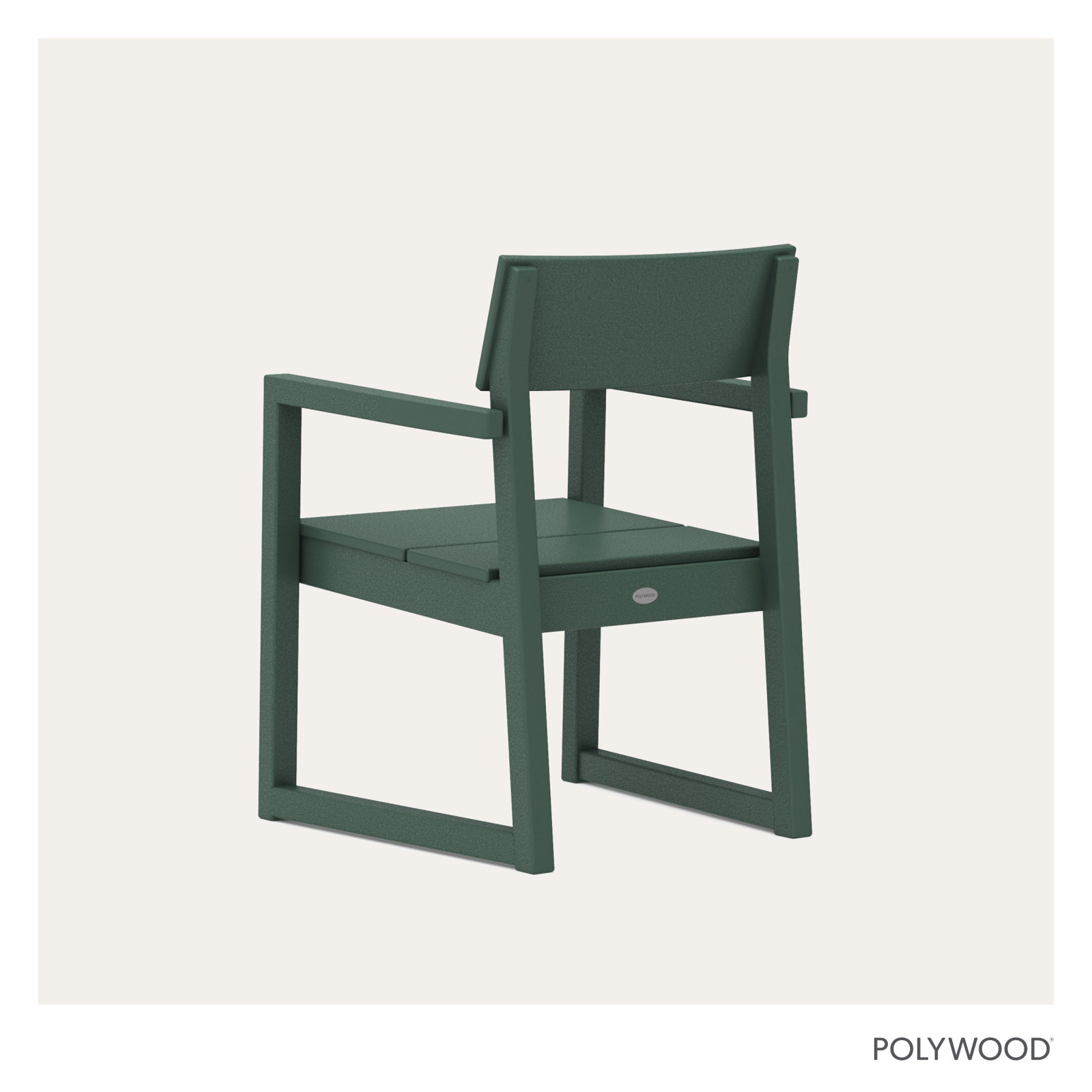 POLYWOOD® Edge Patio Armchair, Green
