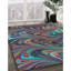 Tapis abstrait mauve / vert / bleu-349076272
