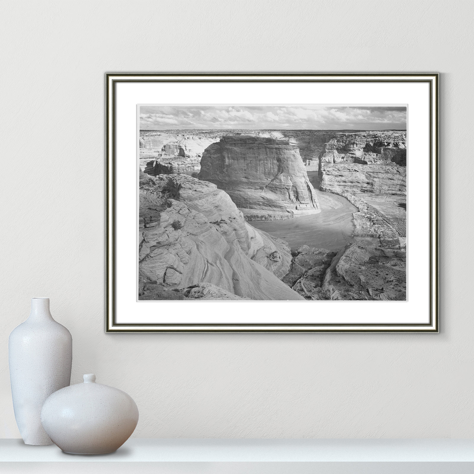 Canyon de Chelly Arizona 2 Print by Adams, 18.25" H x 24.25" W x 0.88" D, Silver