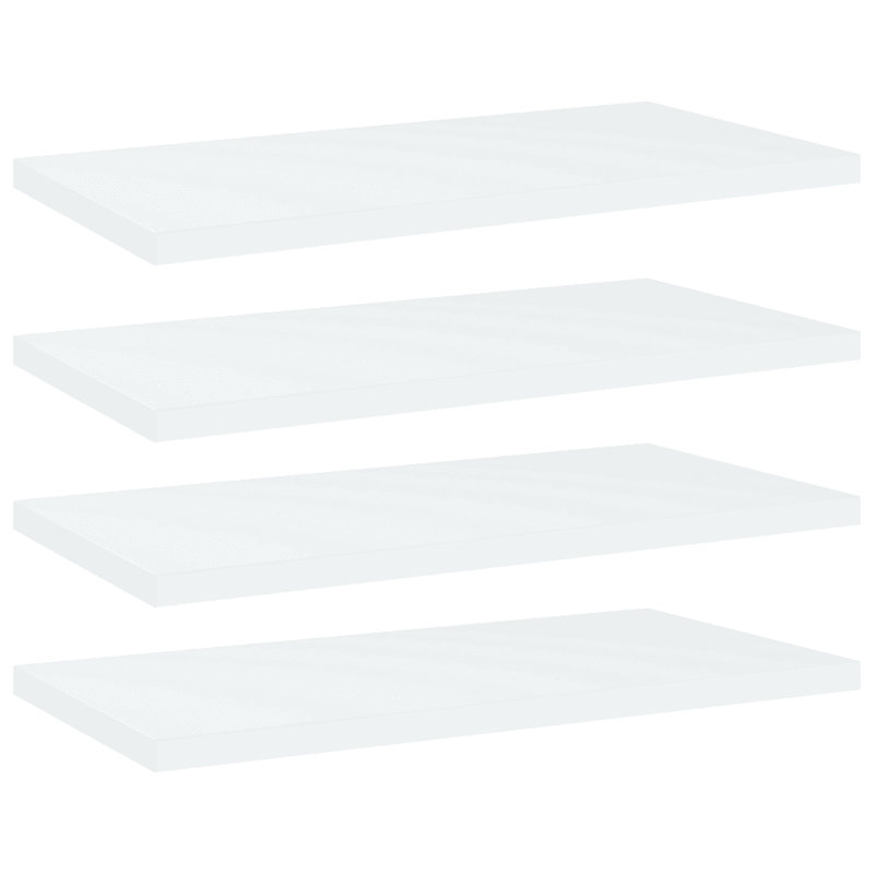 Cunane 1.5cm H Bookcase, White, 1.5cm H x 40cm W x 20cm D