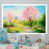 Toile blanche avec cadre photo