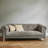Solid Wood Retro Straight Couch