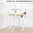 White Vertebrae Cable Management Kit for Desk