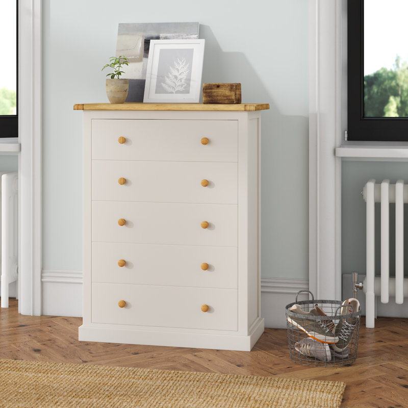 90cm W Chest of Drawers, Off-White