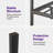 Full Elegant Metal Bed Frame with Classic Headboard, Under-Bed Storage, Easy Assembly, Black-1150626100-1150626103