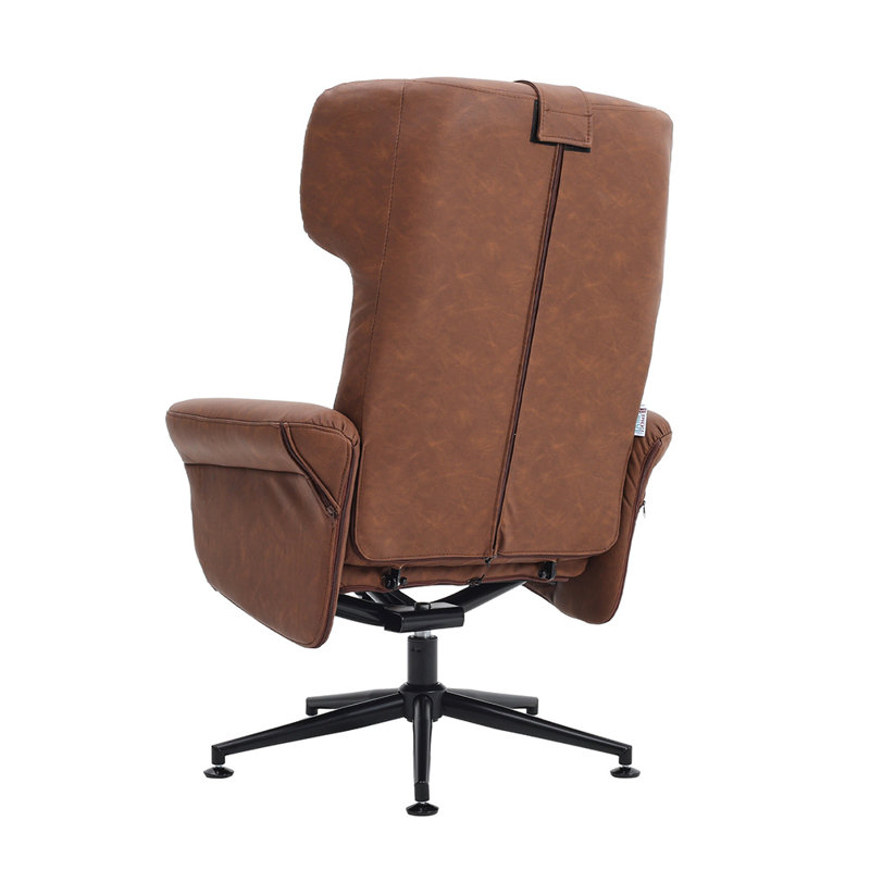 64cm Wide Swivel Standard Recliner, Brown