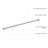 36 in. to 63 in. Steel Adjustable Shower Curtain Rod in Bone