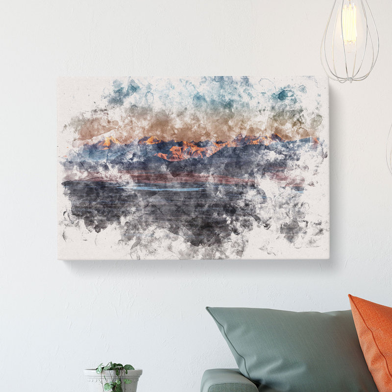 Alaskan Mountains At Dusk - Wrapped Canvas, 35cm H x 50cm W x 3cm D