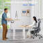 Electric Standing Desk Wide Desktop Height Adjustable Standing Desk With Drawer&Hooks-957524215-957530376-957530379