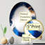 Miroir mural en spirale Quintica Ice Paint Splash III-32863194