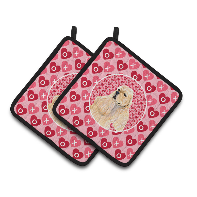 Caroline's Treasures Buff Cocker Spaniel Polyester Potholder