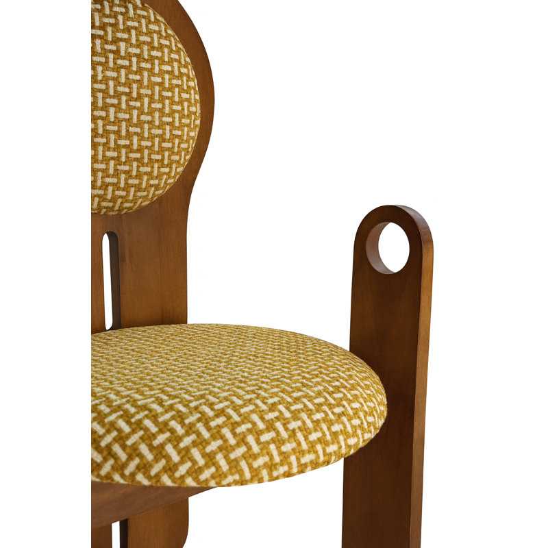 Chaise Halo, Jaune/brun