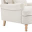 Fauteuil d'appoint Rickon de style ferme, avec coussin lombaire, fauteuil rembourré pour salon, chambre à coucher, bureau à domicile (ensemble de 2)-131402064