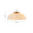 2-Light Matte Pleated Glass Semi-Flush Mount