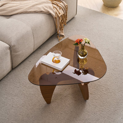 Coffee Table Mid-Century Modern Wood Center Table for Living Room