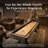 Hathaway Excalibur 9 ft Shuffleboard Table for Family Recreation Rooms - Poly-Coated Playfield, Solid X-Pattern Base - 8 Weighted Pucks, Dual Abacus Scorers, Table Brush, Wax - Driftwood Finish