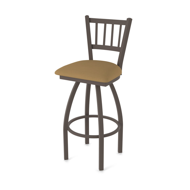 Tabouret pivotant 810 Contessa, Bronze, Vinyle - selle Canter, Tabouret de bar (siège d'une hauteur de 30 po)
