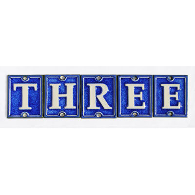 4.25'' H Ceramic House Letter