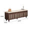 Banc de rangement pour chaussures en bois massif avec coussin de siège-111620611
