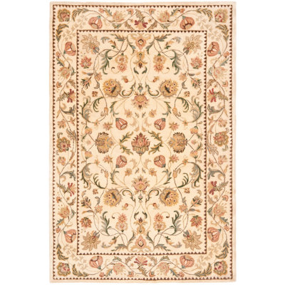Tapis floral en laine touffeté à la main Molter Bergama