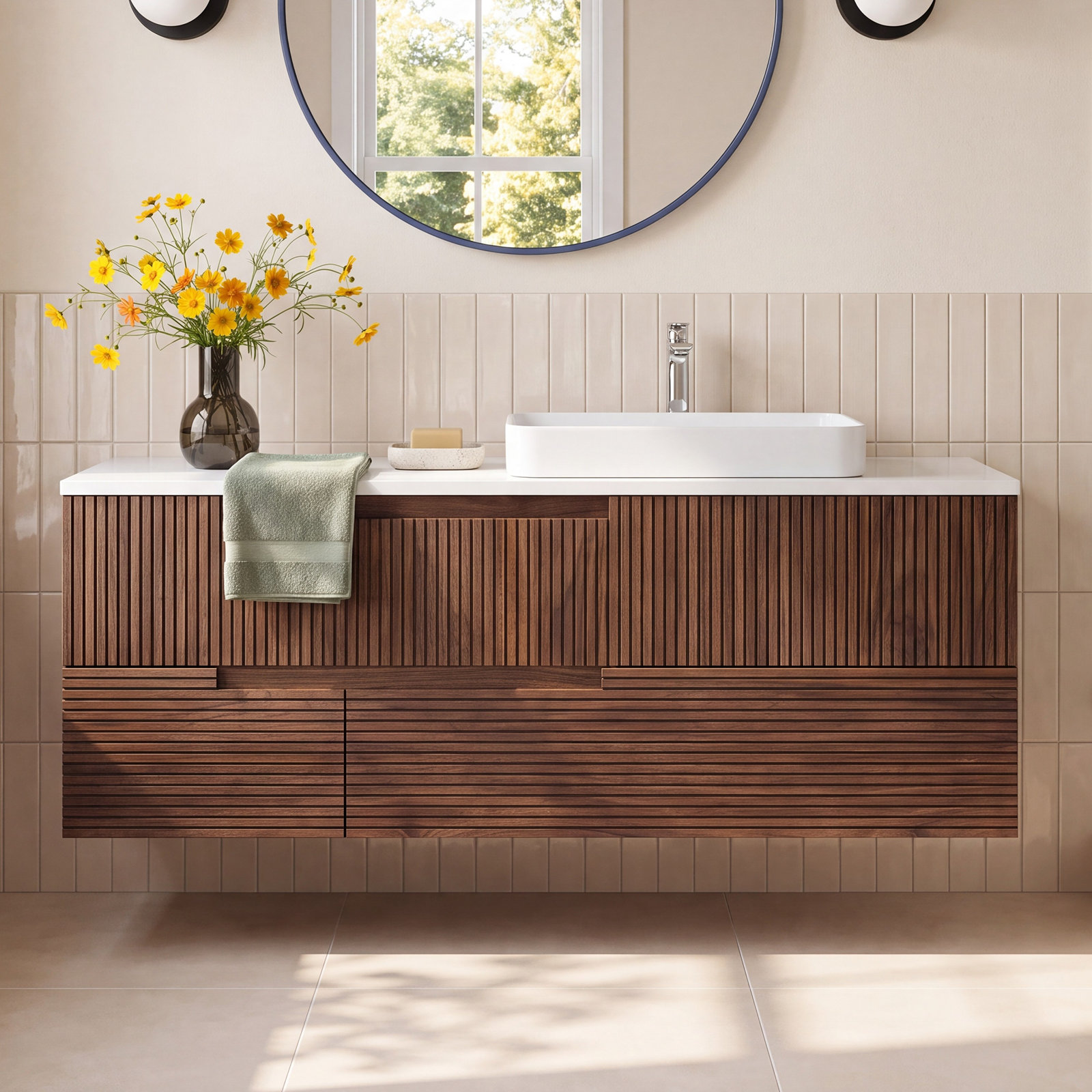 Jaxxen 60" Cedar Single Bathroom Vanity
