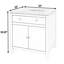 Meuble-lavabo en marbre brun clair clair Celine-866706726
