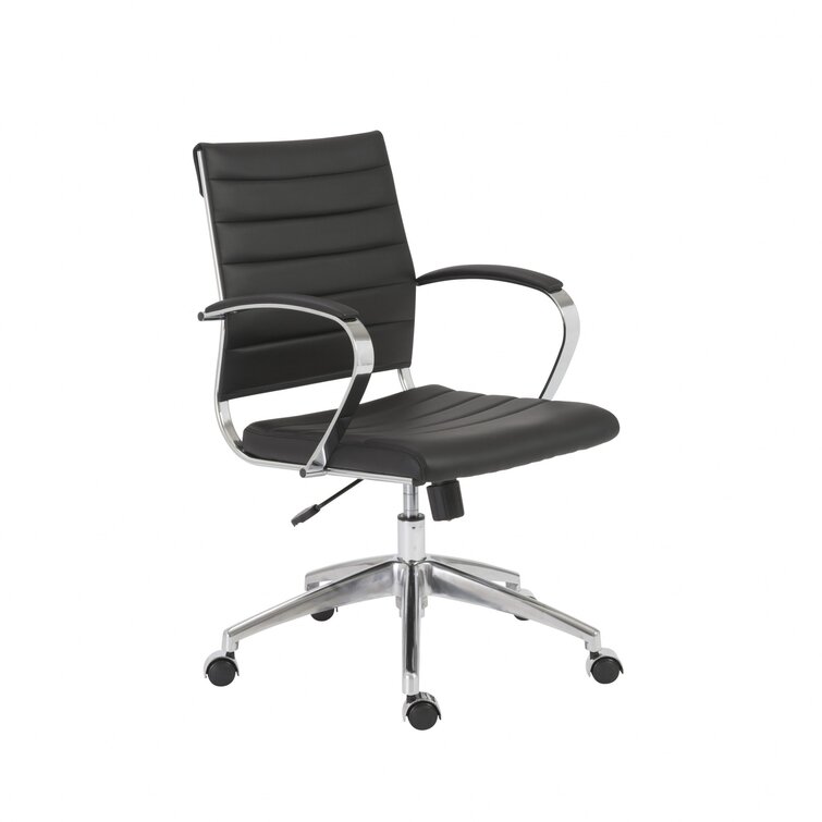 Kaycee Mid Back Task Chair Orren Ellis Upholstery Color: White