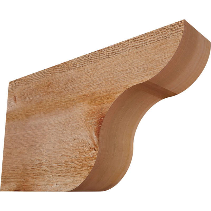 Queue de chevron Carmel, Cèdre rouge de l'Ouest, 10"H x 4"W x 18"L