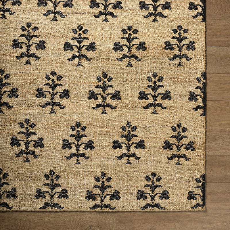 Tapis d'intérieur fait à la main Fiorina, Rectangulaire 2 pi x 3 pi