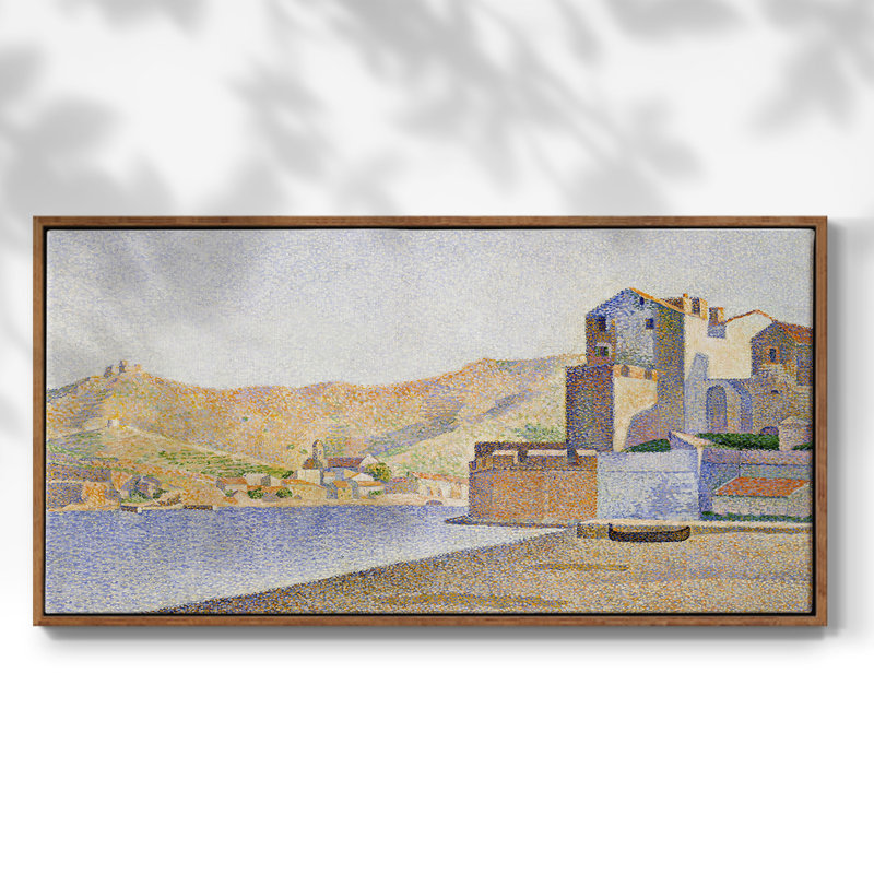 Série paysage - CDLxxi - Toile tendue avec châssis encadré - Prêt à être accroché, H 25 po x l 49 po, Noyer