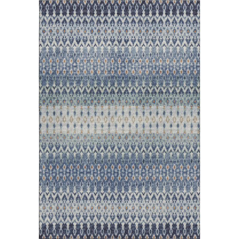 Premium Machine Washable Driessen AMF72 Seaglass Rug, Rectangle 5' x 7'6"