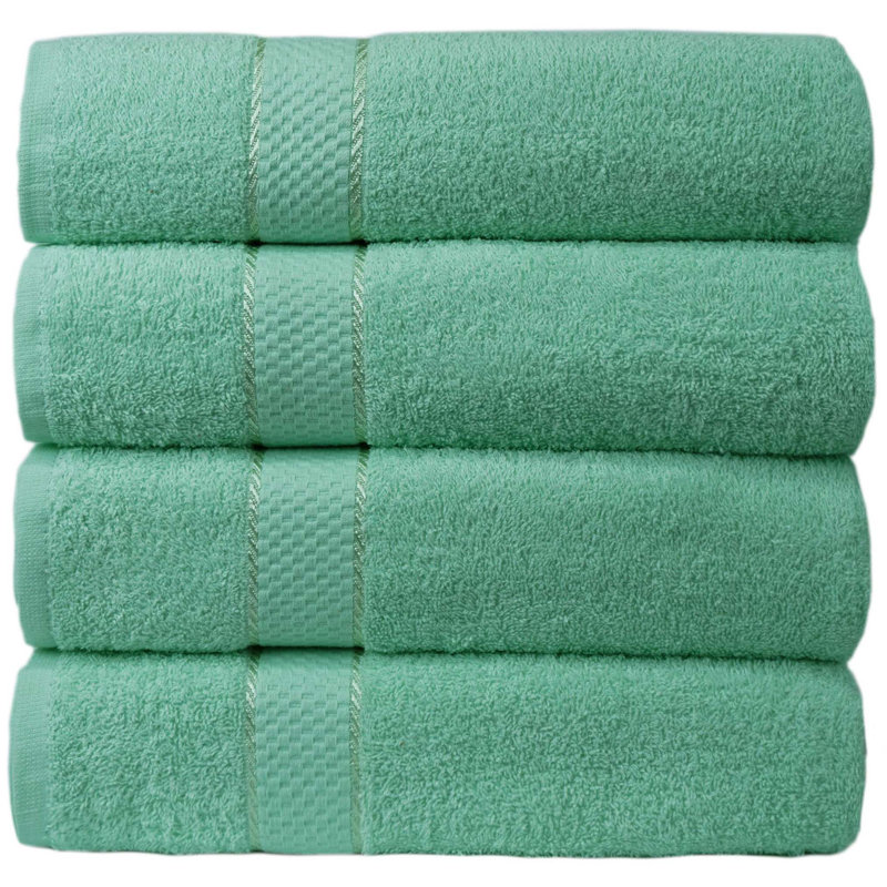 100% Cotton Bath Sheet, Mint Green
