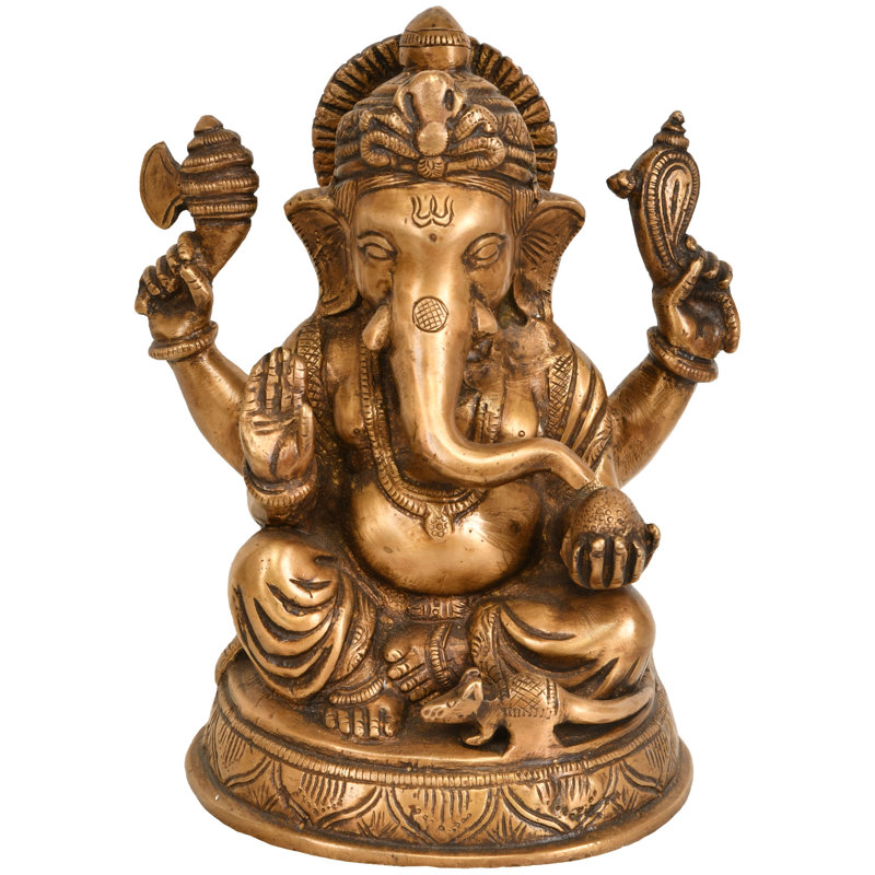 Ganesha assis dans le Maharaja Lila Asana