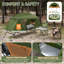 Adapté au terrain de lit de camping 7 pi avec capacité d'ombrage externe 400 lb