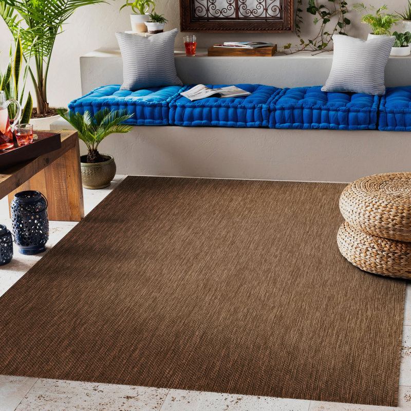Emily-Paige Solid Colour Indoor / Outdoor Area Rug, Rectangle 200 x 290cm