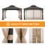 Sunjoy Steel Gazebo TORRE - 324cm x 385cm, black