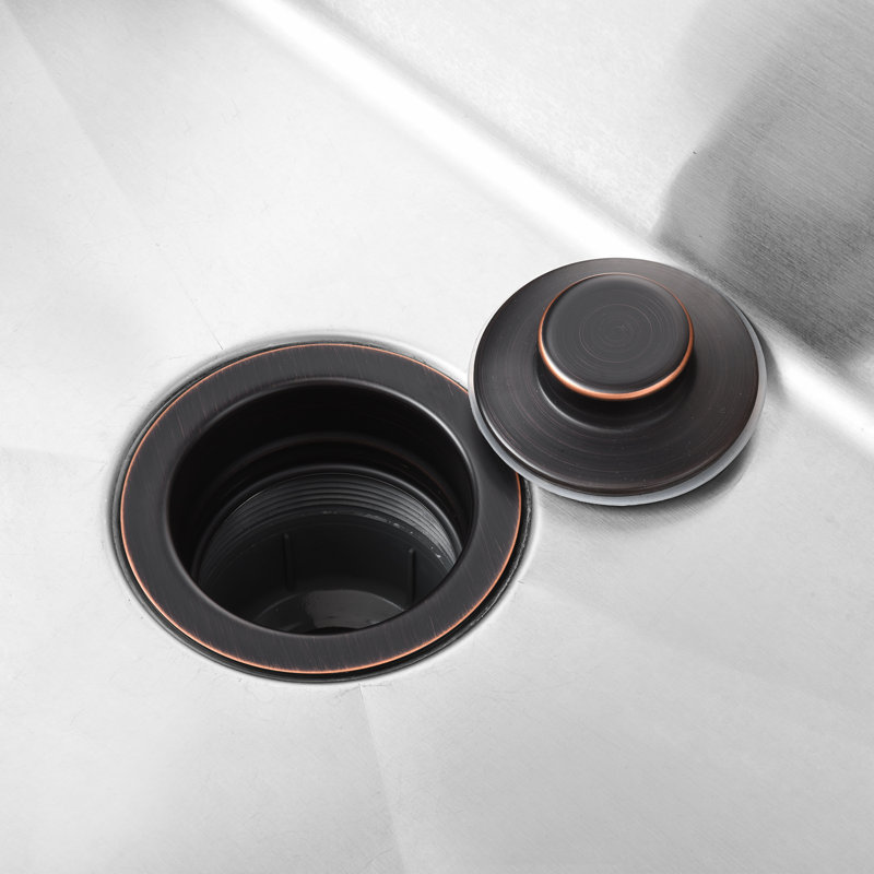 Kitchen Sink Garbage Disposal Flange and Stopper, Oil Rubbed Bronze