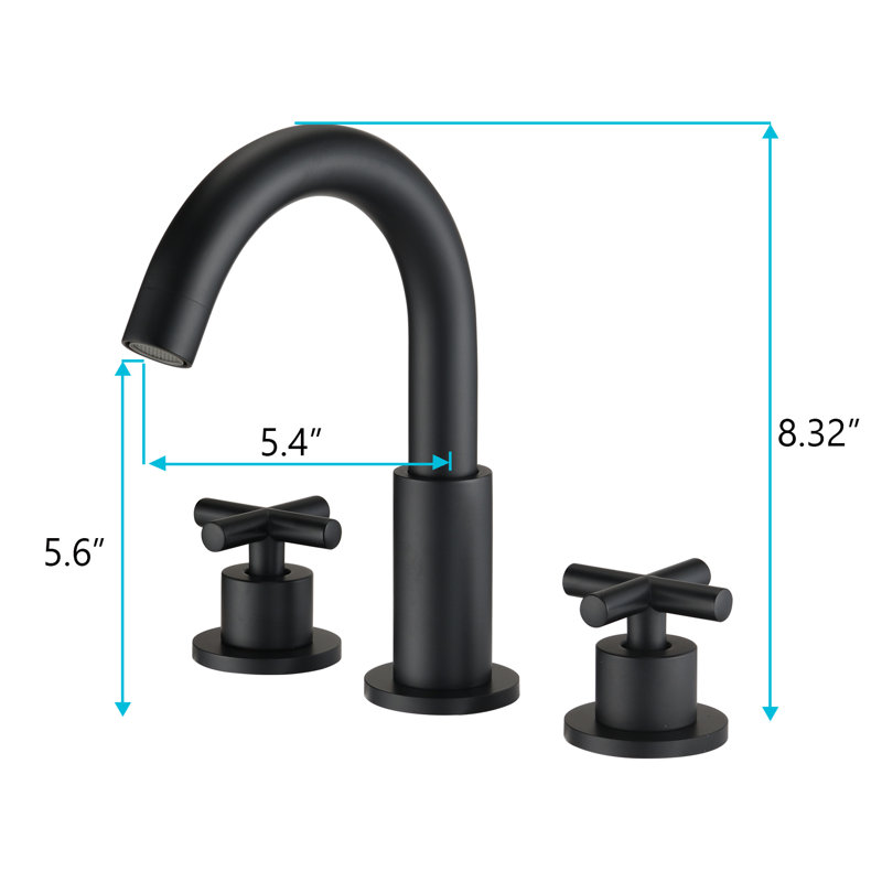 Widespread 2-handle Bathroom Faucet