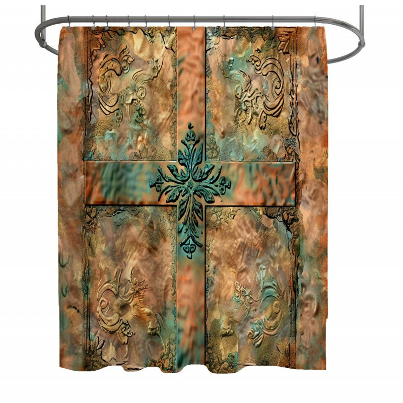 Hermana Shower Curtain, 83"H x 70"W