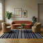 Tapis à motif géométrique noir Thambiah-855386709