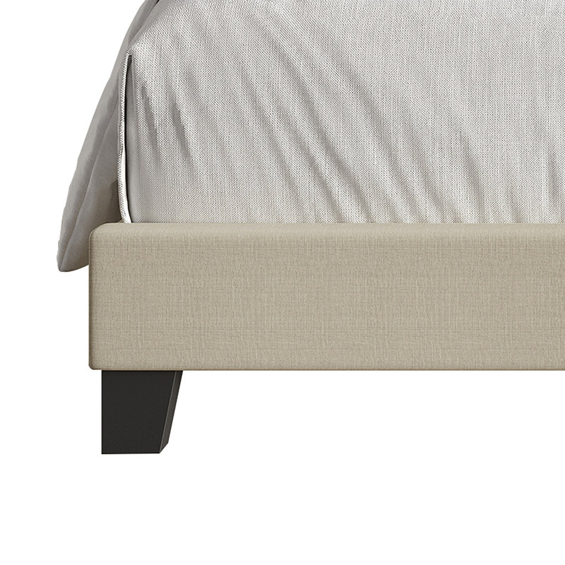 Ambrey Upholstered Standard Bed, Beige, Full