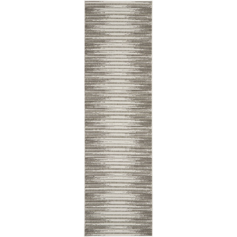 Tapis gris Romelia, Tapis de couloir 2 pi 2 po x 7 pi 6 po