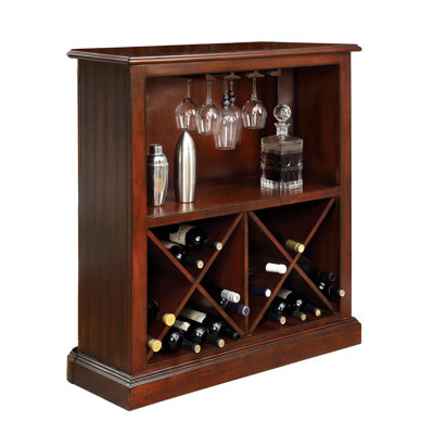 Enloe 39'' Solid Wood Bar Cabinet