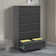 Eruh 35.43'' Wide 5-Drawer Metal Lateral File Cabinet With Lock For Home Office