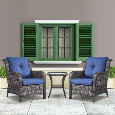 Tonry 2 - Person Patio Conversation Set with Cushions