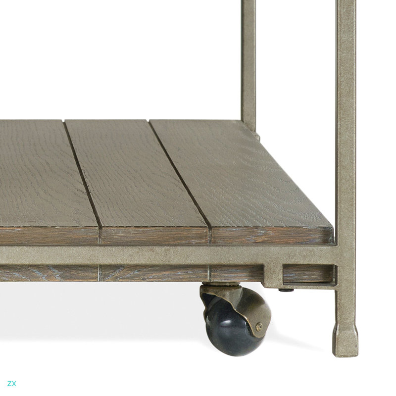 Ensemble de 3 tables basses et 2 tables de bout avec cadre en métal