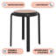 Tabouret rond en plastique empilable Alysoun-809252015